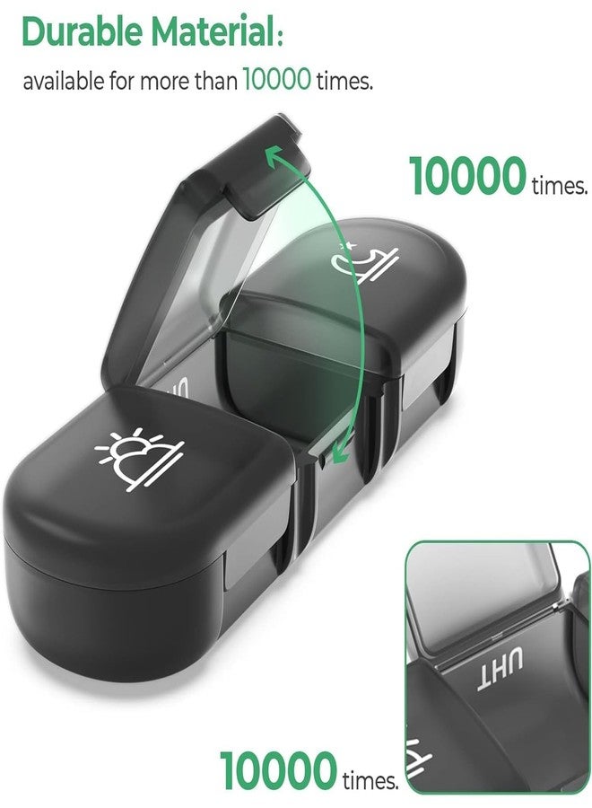 DKWIN Weekly Pill Organizer 3 Times a Day -Travel Pill Case with Removable Daily Compartments, Portable Medication Box for Vitamins, Supplements & Pills - Image 3